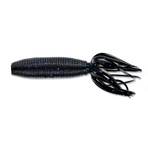 Yamamoto 4'' Fat Boy IKA Black Blue Glitter - 10pk