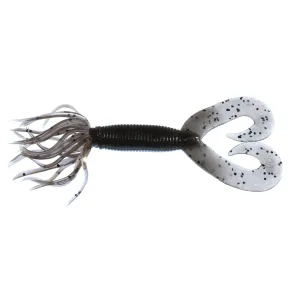Yamamoto 5'' DT Hula Grub Cinnamon w/Black Flk 10pk