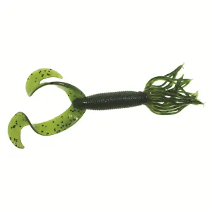 Yamamoto 5'' DT Hula Grub Watermelon w/Black - 10pk