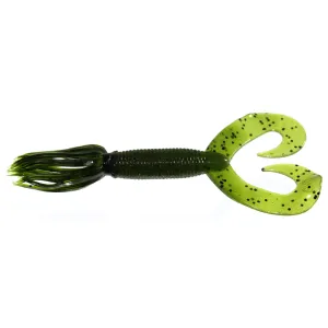 Yamamoto 5'' DT Hula Grub Watermelon/Black Flk 10pk