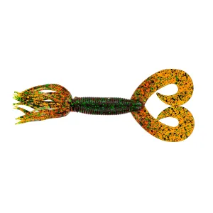 Yamamoto 5'' DT Hula Grub Rootbeer/Blk 10pk