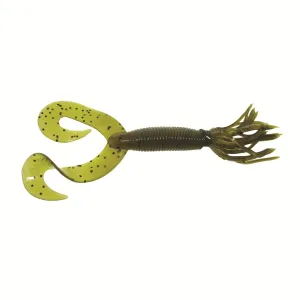 Yamamoto 5'' DT Hula Grub Green Pumpkin Black 10pk