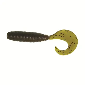 Yamamoto 4'' Single Tail Gru Green Pumpkin Black 20pk