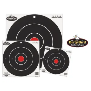 Birchwood Casey Dirty Bird Bull's Eye Targets 12" 12/ct