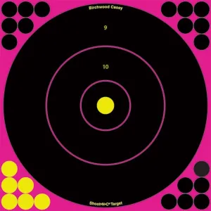 Birchwood Casey Shoot-N-C Pink Reactive Targets 12" 5/ct