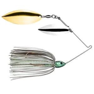 Strike King TG Spinner W/W 1/2oz Green Glimmer