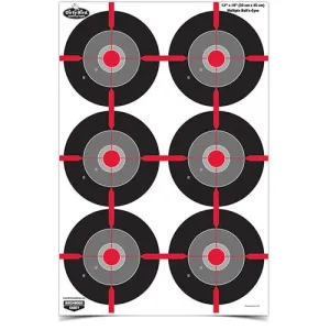 Birchwood Casey Dirty Bird 12" x 18" Multiple Bull's-Eye Target 8/ct