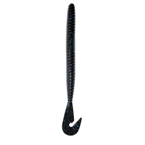 Gambler 7'' Burner Worm Black Blue Glitter 5pk