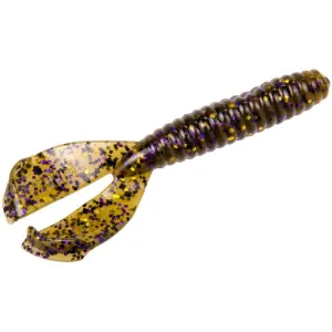 Strike King Rage Menace Grub GrnPmpkn Purple & Gold 8pk