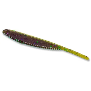Yamamoto Shad Shape Worm Grn Pmpk/LgGrn/Lg Prp 10pk