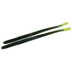 Roboworm 6'' Straight Tail Mean Green 10pk