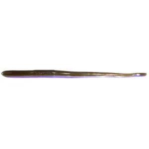Roboworm 6'' Straight Tail Green Pumpkin Purple