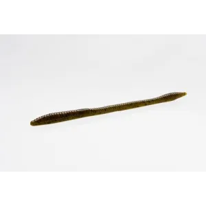 Zoom Trick Worm 6.5'' Green Pumpkin Red 20pk