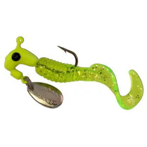 Road Runner Curly Tails 1/8 oz Chartreuse Sparkle