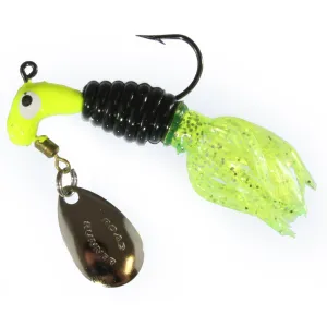 Road Runner Crappie Thunder 1/8oz Chart/Black/Chart Spkl