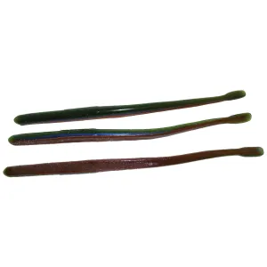 Roboworm 6'' Straight Tail Aaron's Magic Red & Blk 10pk