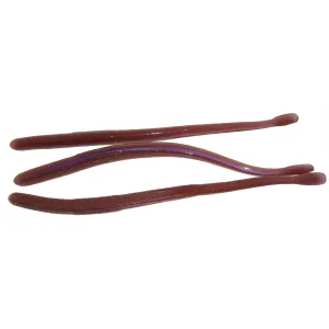 Roboworm 6'' Straight Tail Oxblood Lt w/Red Flake 10pk
