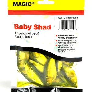 Magic Preserved Shad 4oz Chartreuse