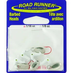 Road Runner Orig Barbed Head 1/16oz White 4pk