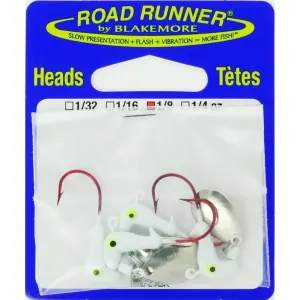 Road Runner Orig Barbed Head 1/8oz White 4pk