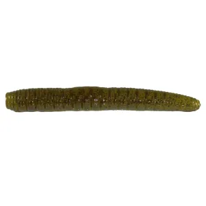 Roboworm NED 3'' Green Pumpkin Blk Flake 8pk
