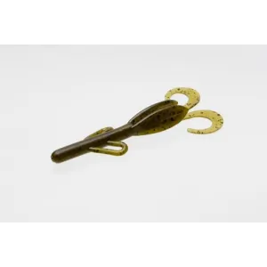 Zoom Baby Brush Hog 4'' Green Pumpkin 12pk