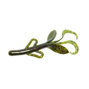 Zoom Baby Brush Hog 4'' Green Pumpkin Candy 12pk