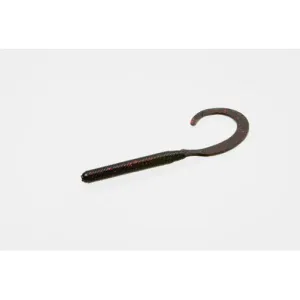 Zoom Curly Tail 4'' Black Red Glitter 20pk