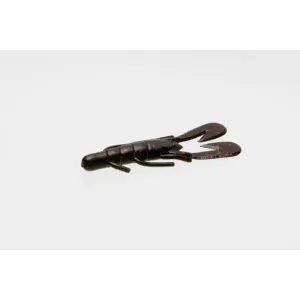 Zoom U-V Speed Craw 3.5'' Black Red Glitter 12pk