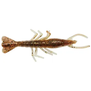 Z Man Scented Shrimpz 3'' Rootbeer Gold/Gold 5 pk