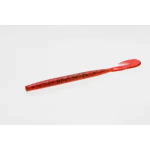 Zoom U-V Speed Worm 6'' Red Bug Shad 15pk