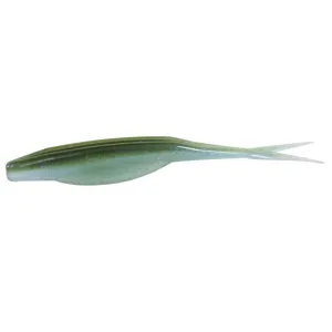 Zoom Super Fluke Jr 4'' Watermelon Moondust 10pk