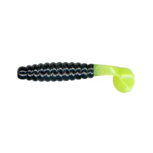 Charlie Brewer Slider Grub 1.5'' Blk/Chart Tail 18pk