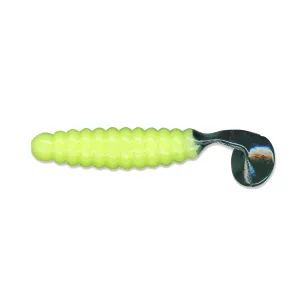 Charlie Brewer Slider Grub 1.5'' Creamy Green/Blk 18pk