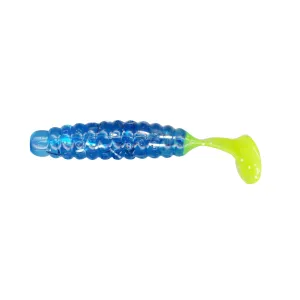 Charlie Brewer Slider Grub 1.5'' Blue Ice/Chart Tail
