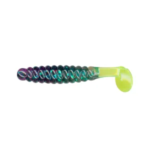 Charlie Brewer Slider Grub 1.5'' Junebug/Chart Tail