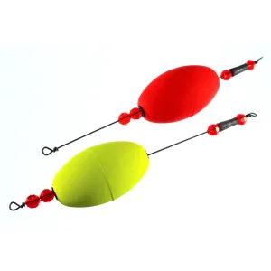 Comal Weighted Float Oval 2.5'' Orange  2pk