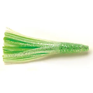 P-Line 6'' Double SquidSkirt Nat Glow/Green Glow 2pk