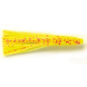 P-Line 6'' Double SquidSkirt Yellow Orange Spatterback 2p