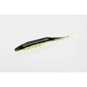 Zoom Super Fluke 5'' Midnite Chartreuse 10pk