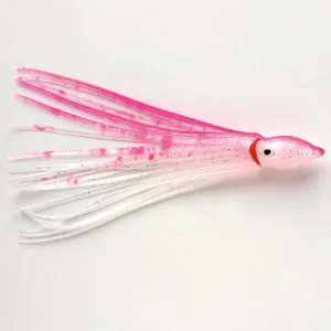 P-Line Sunrise Squid 4.5'' Clear Glow Pink Spatterback