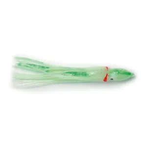 P-Line Sunrise Squid 4.5'' Glow/Green Spots 5pk