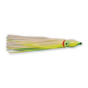 P-Line Sunrise Squid 4.5'' White/Yellow Green Stripe 5p