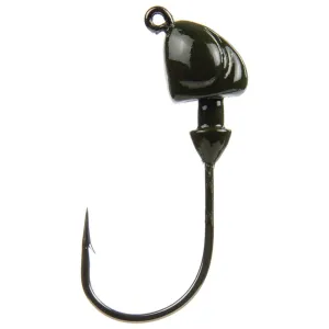 Strike King Squadron Swimbait Jighead 1/4 oz Green Pumpkin 3/ct