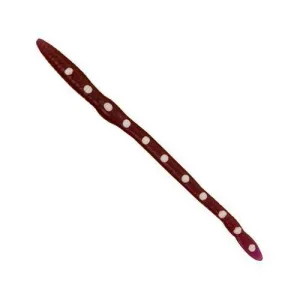 Creme 6'' Scoundrel Worms Purple/White Dots 9pk