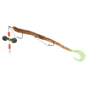 Creme 6'' Pre-Rigged Curl Pump/Chart Pepper Tail 1 Rig