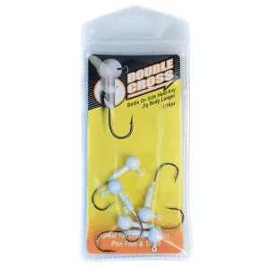 Leland CrappieMagnet DblCros 1/16 oz White 5pk