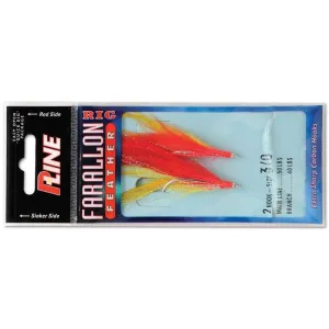 P-Line Farallon Feather 2 hk 5/0 Red/Yellow