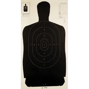 Champion LE Targets Police Silhouette Target - 24" X 45", Black, 100/Pack
