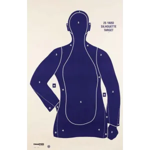 Champion LE Targets B21-E 25 yd. Police Silhouette Target -100/Pack
